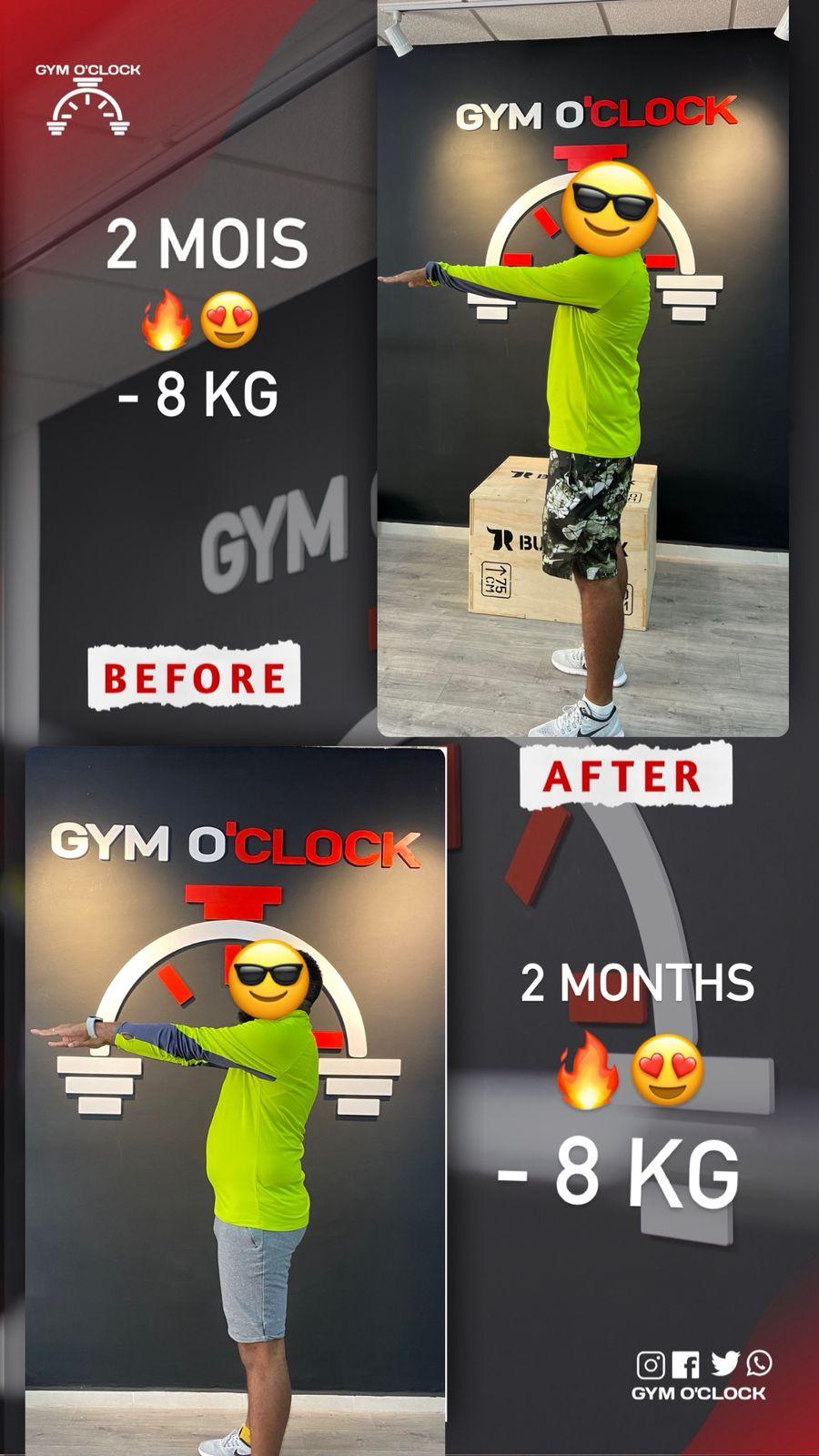 Transformation membre Gym O'Clock 27