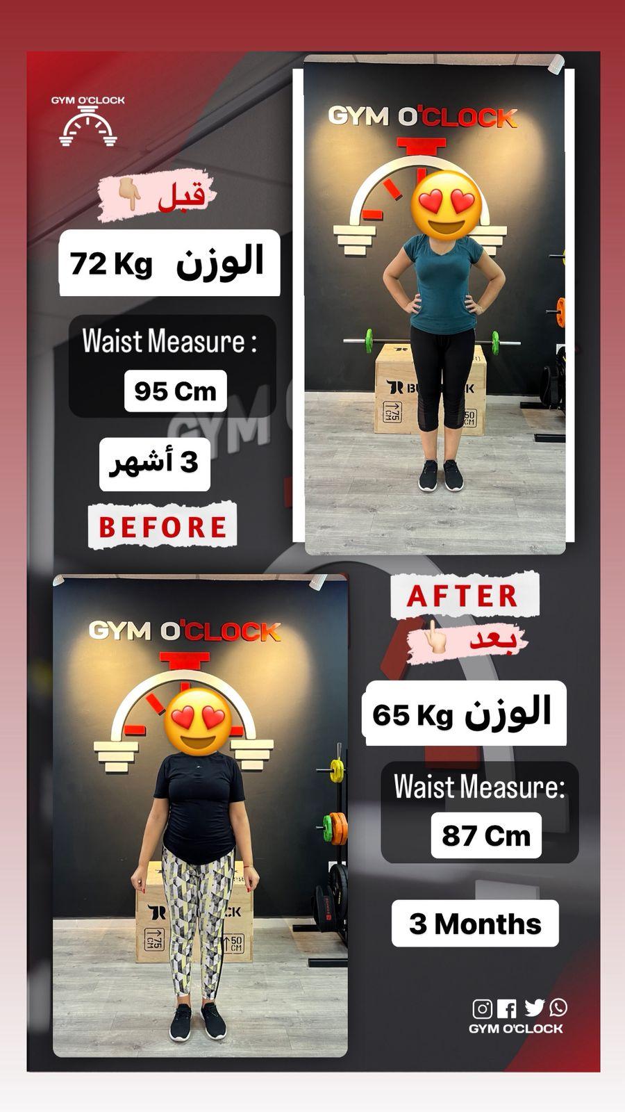 Transformation membre Gym O'Clock 29