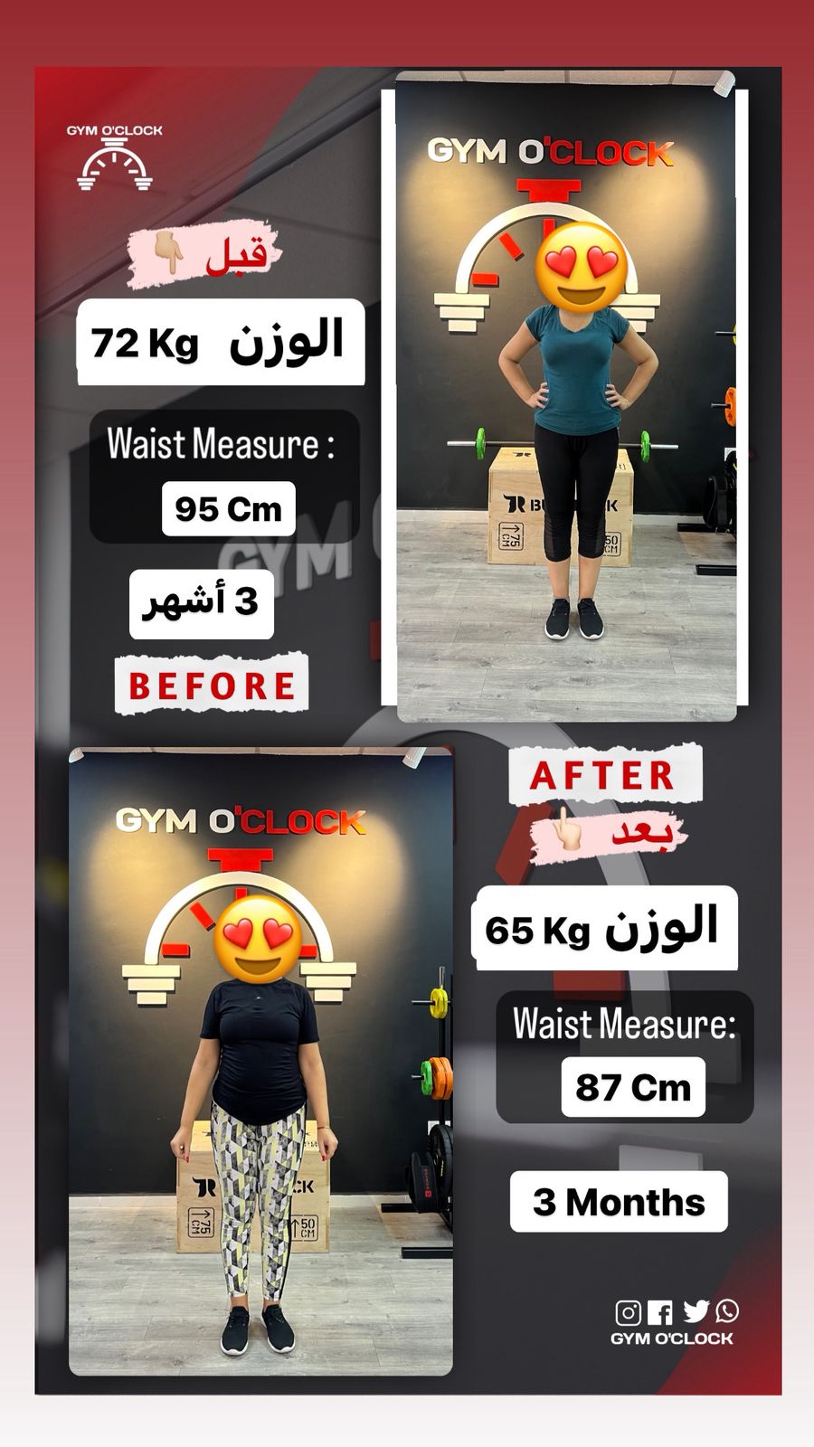 Transformation membre Gym O'Clock 29